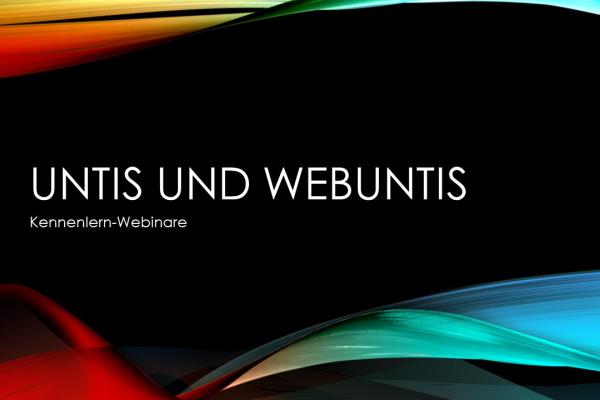 Kennenlern-Webinare Untis und WebUntis